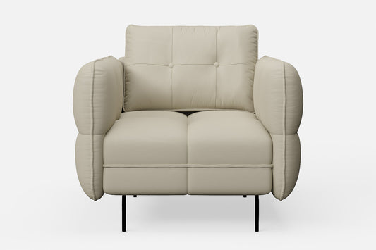 Anzio Armchair Cream Leather