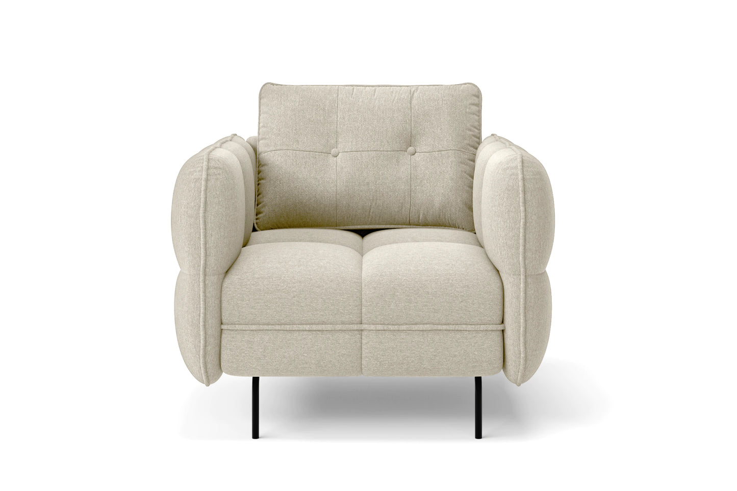 Anzio Armchair Cream Linen Fabric