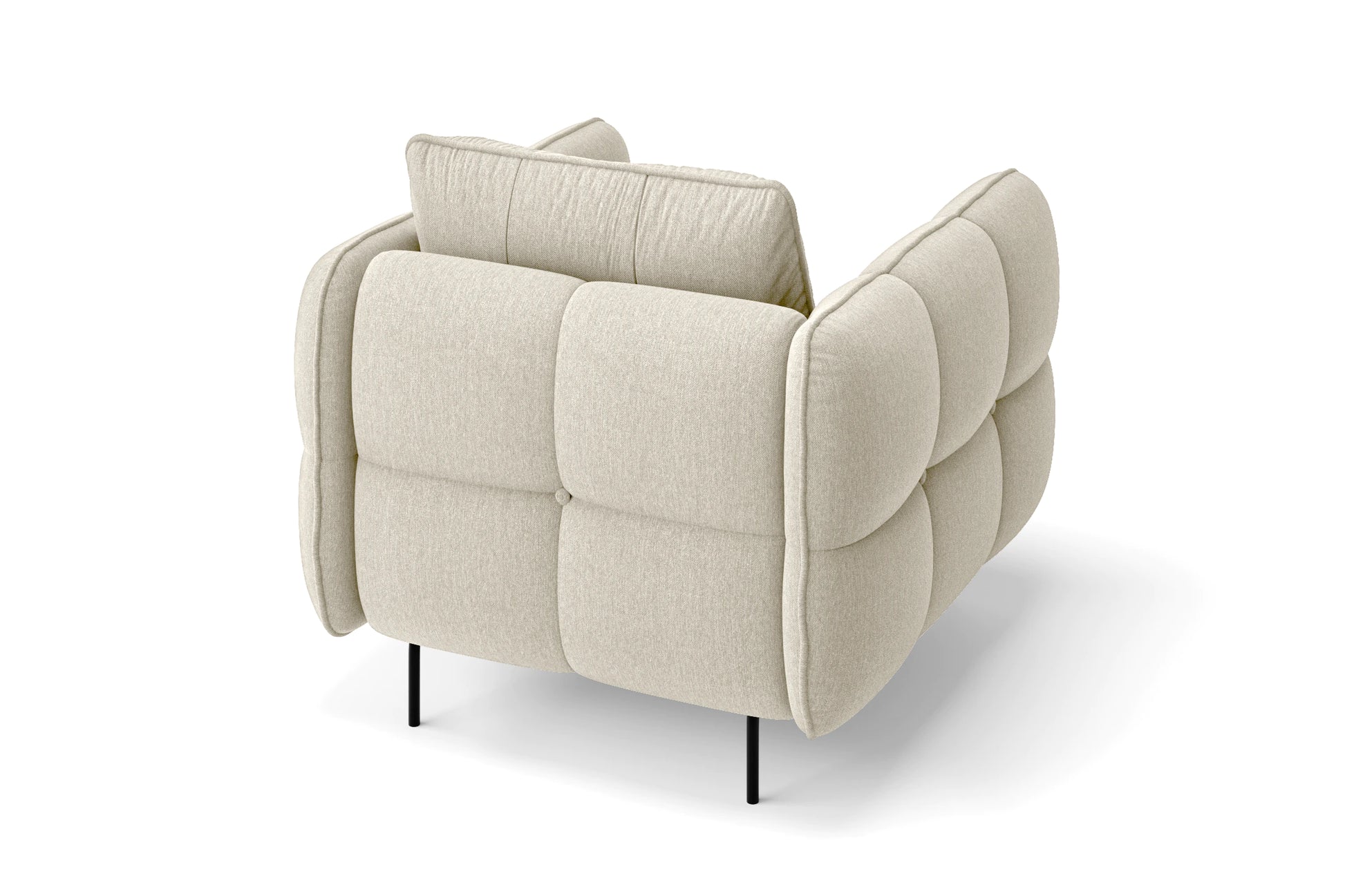 Anzio Armchair Cream Linen Fabric