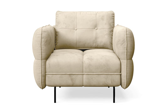 Anzio Armchair Cream Velvet