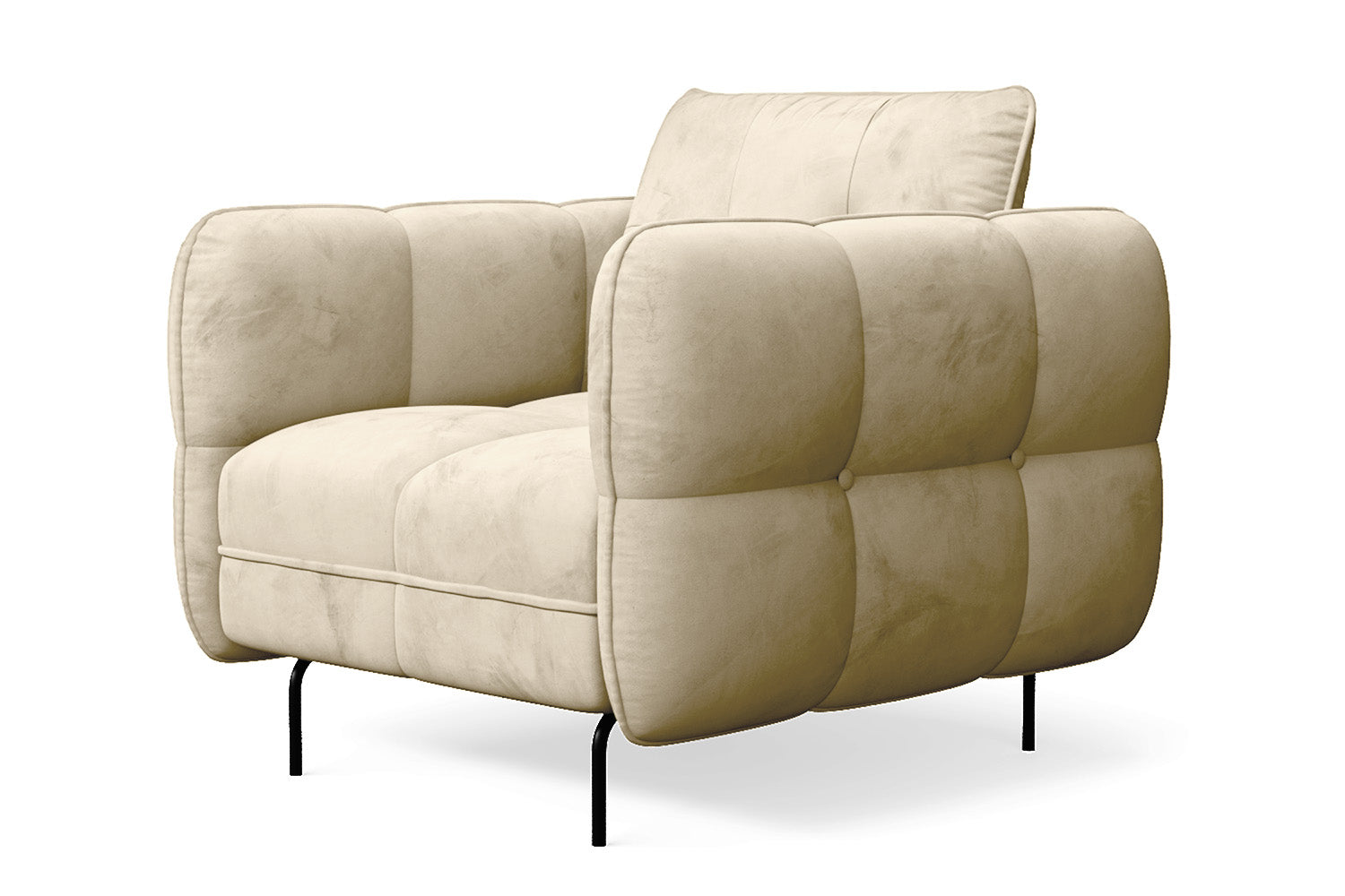 Anzio Armchair Cream Velvet