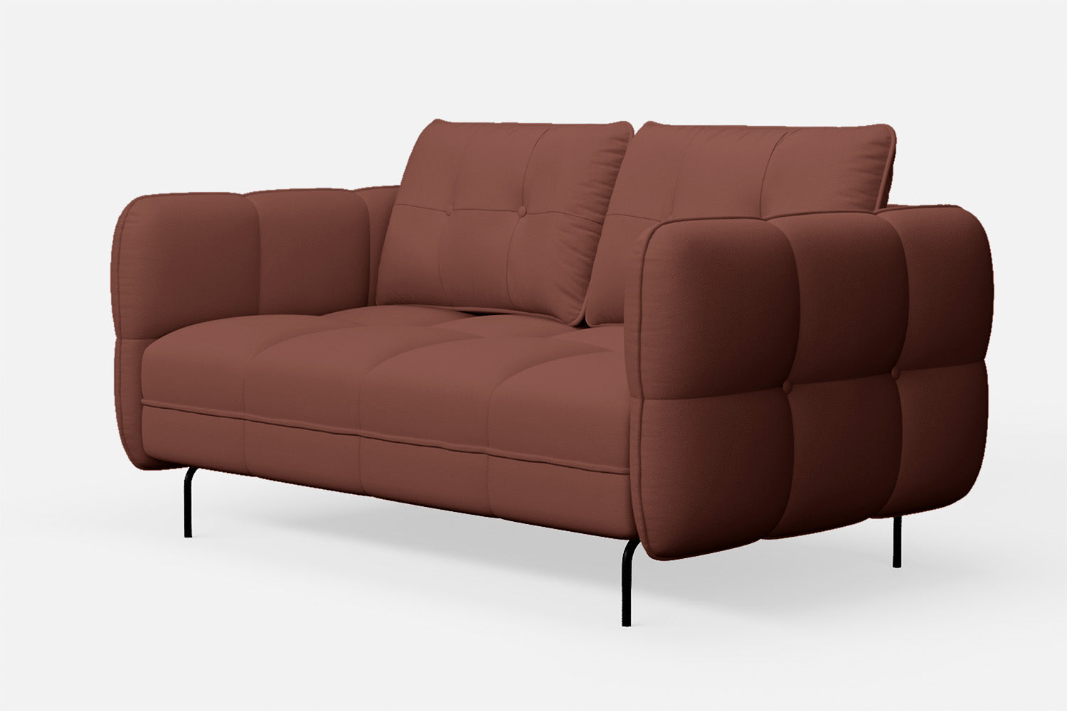 Anzio 2 Seater Sofa Mauve Leather