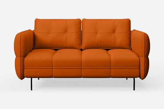 Anzio 2 Seater Sofa Orange Leather