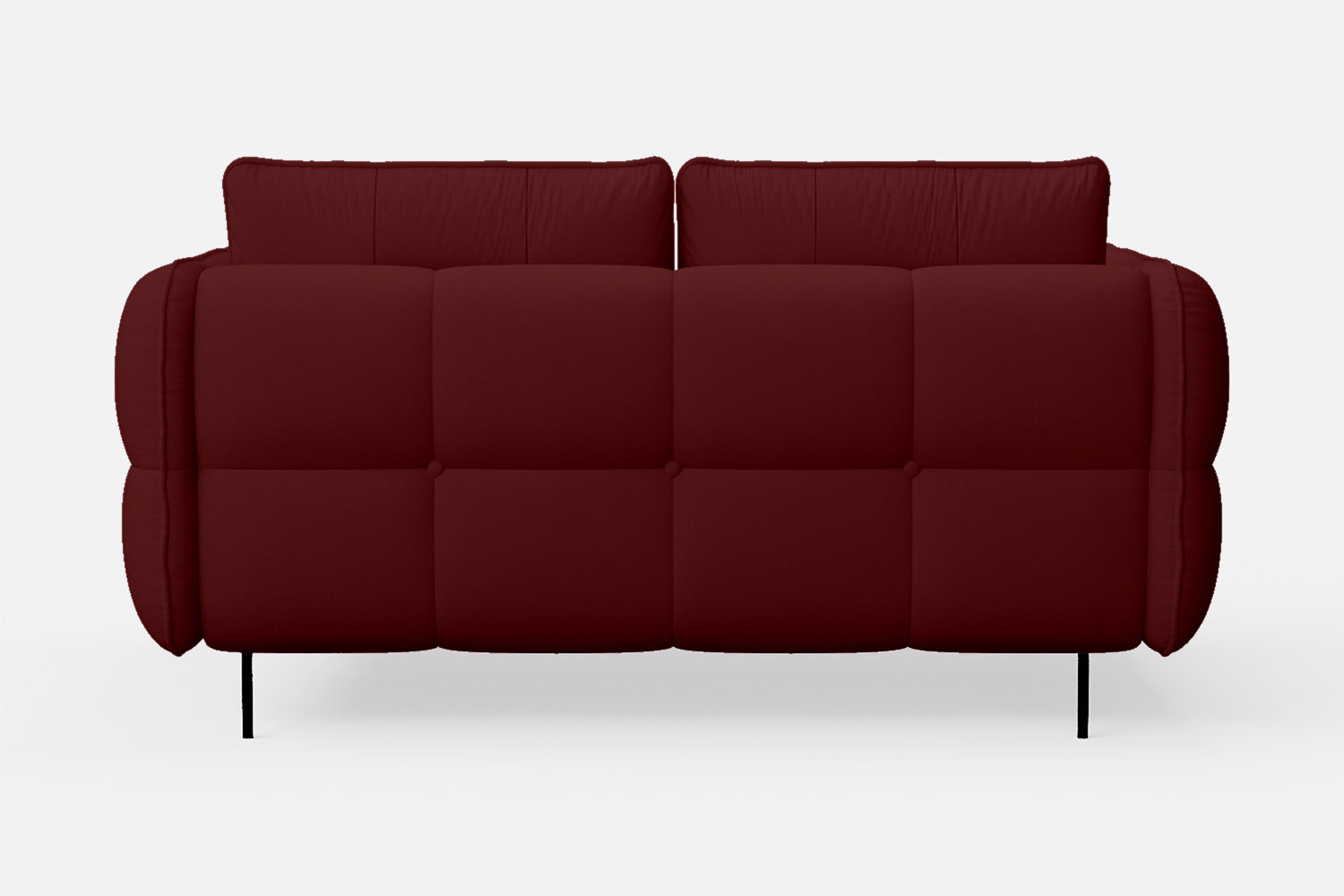 Anzio 2 Seater Sofa Red Leather