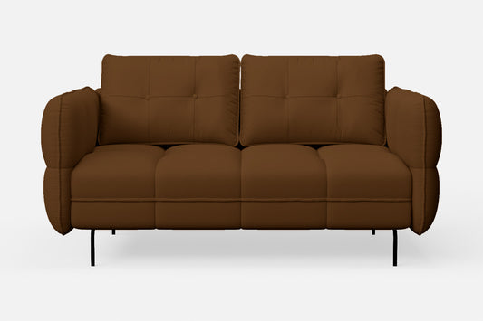 Anzio 2 Seater Sofa Walnut Brown Leather