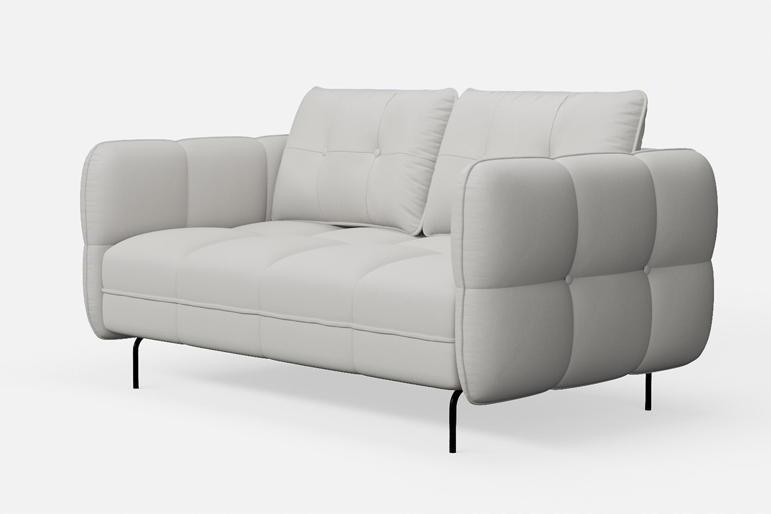 Anzio 2 Seater Sofa White Leather