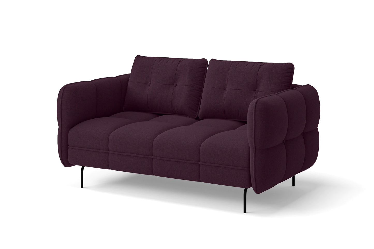 Anzio 2 Seater Sofa Purple Linen Fabric