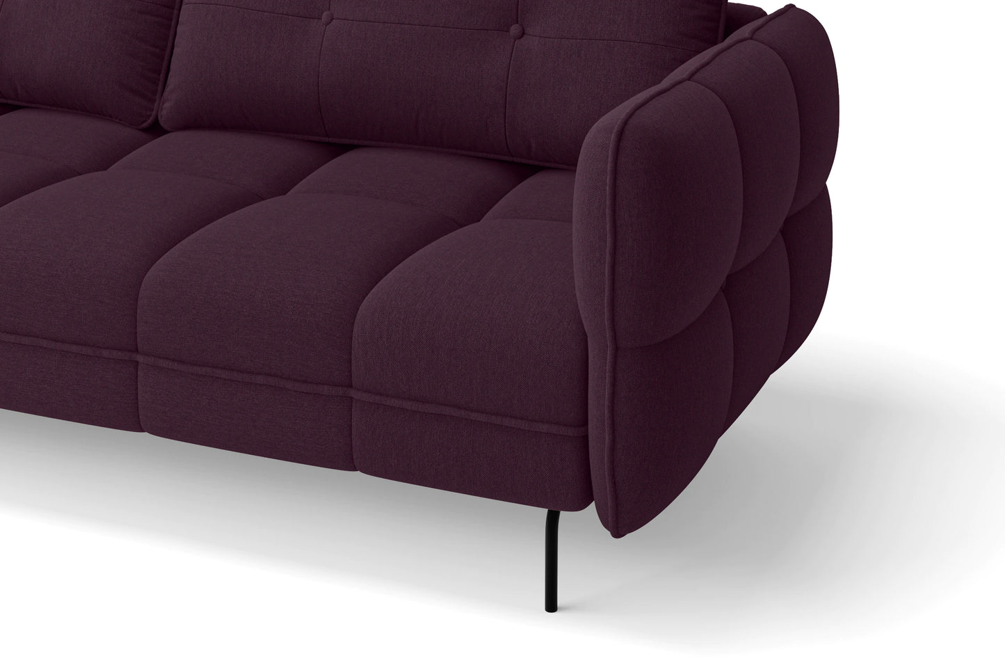 Anzio 2 Seater Sofa Purple Linen Fabric