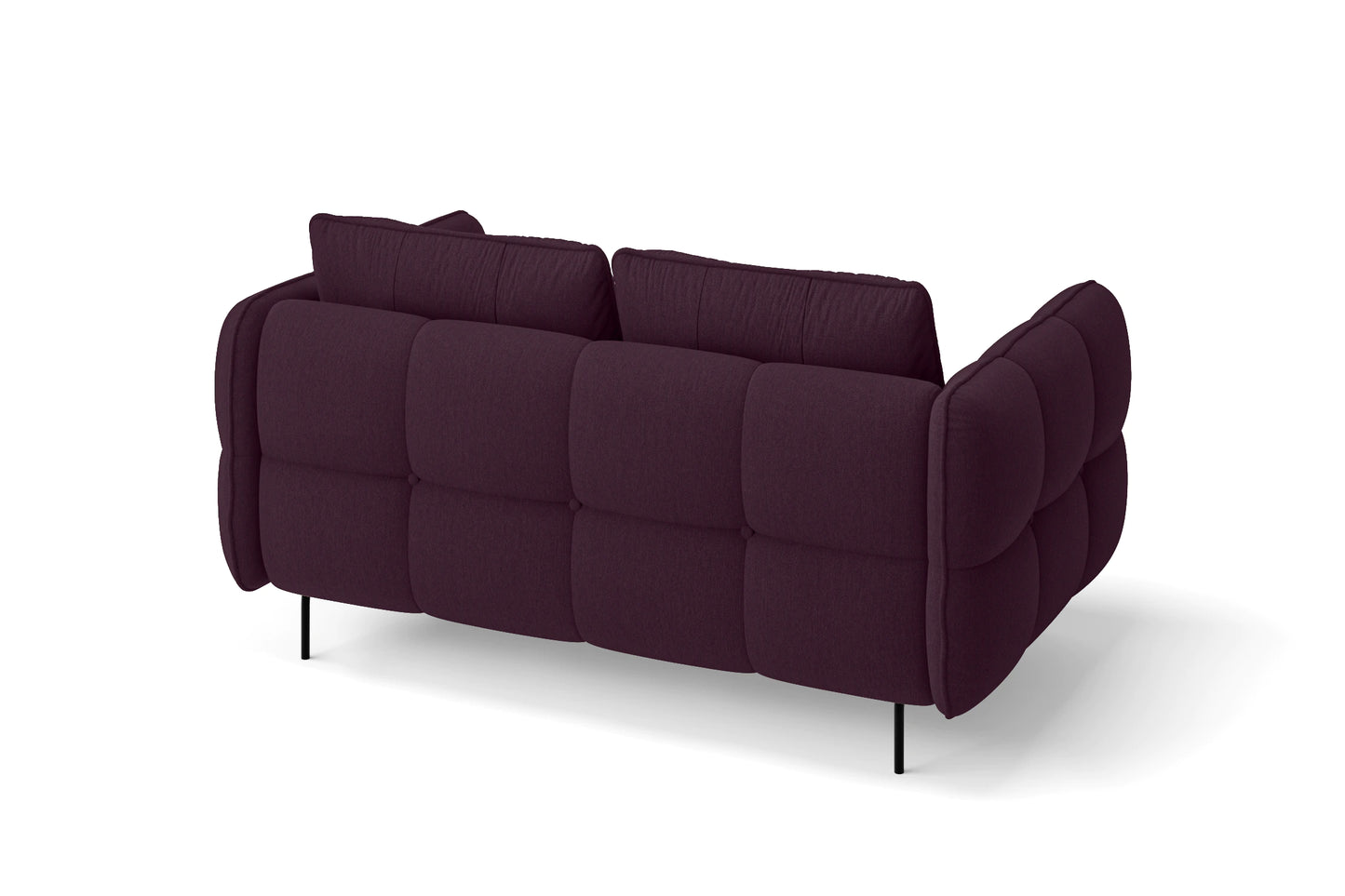 Anzio 2 Seater Sofa Purple Linen Fabric