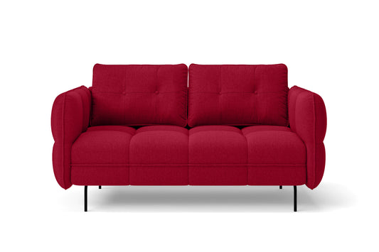 Anzio 2 Seater Sofa Red Linen Fabric