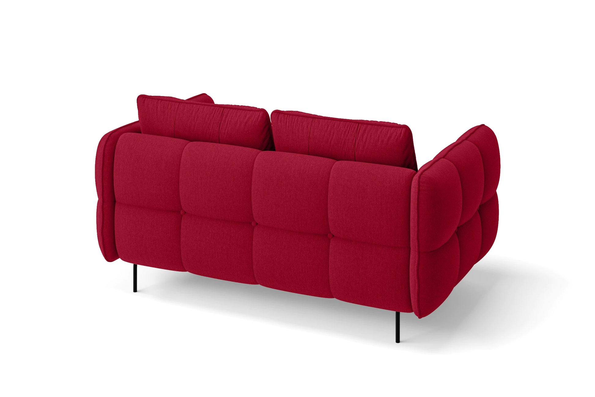 Anzio 2 Seater Sofa Red Linen Fabric