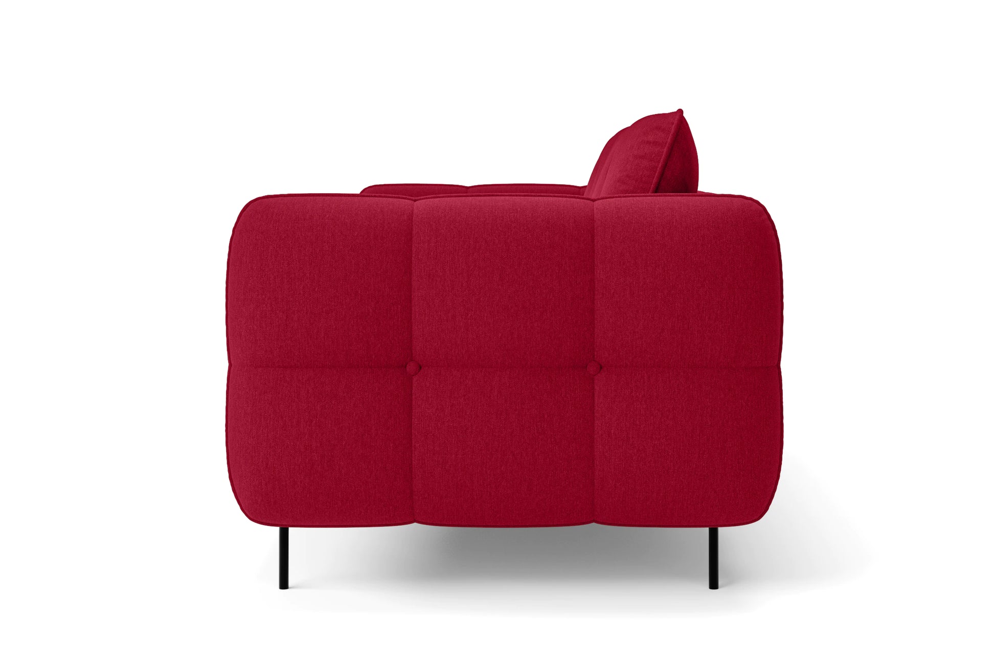 Anzio 2 Seater Sofa Red Linen Fabric