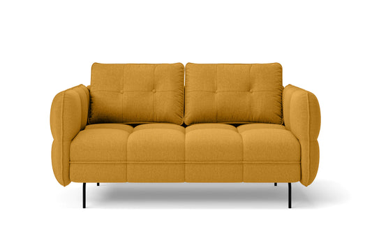 Anzio 2 Seater Sofa Yellow Linen Fabric