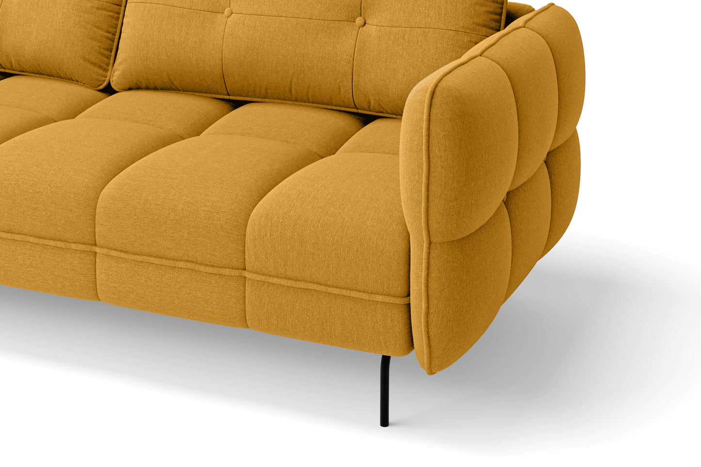 Anzio 2 Seater Sofa Yellow Linen Fabric