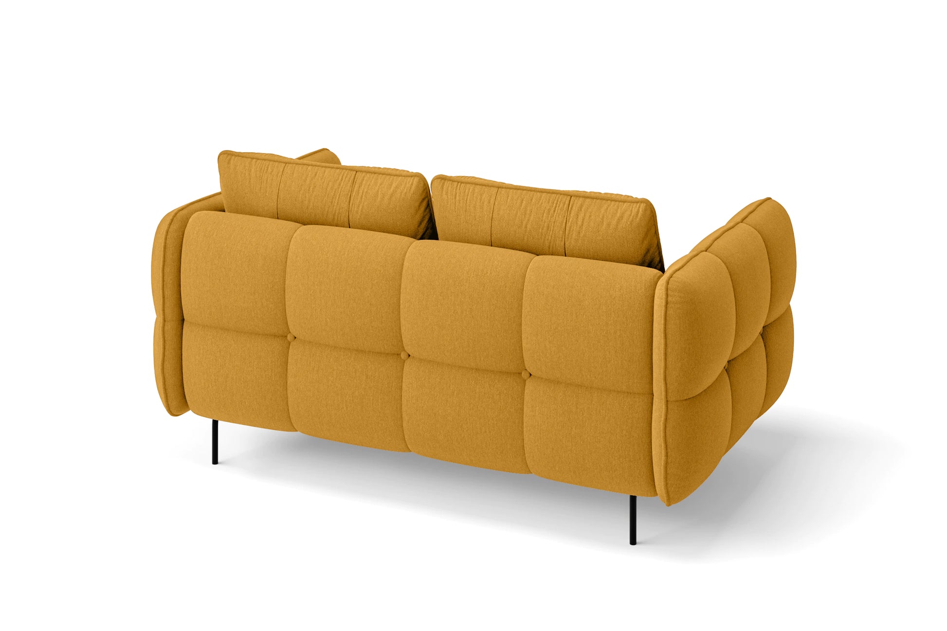 Anzio 2 Seater Sofa Yellow Linen Fabric