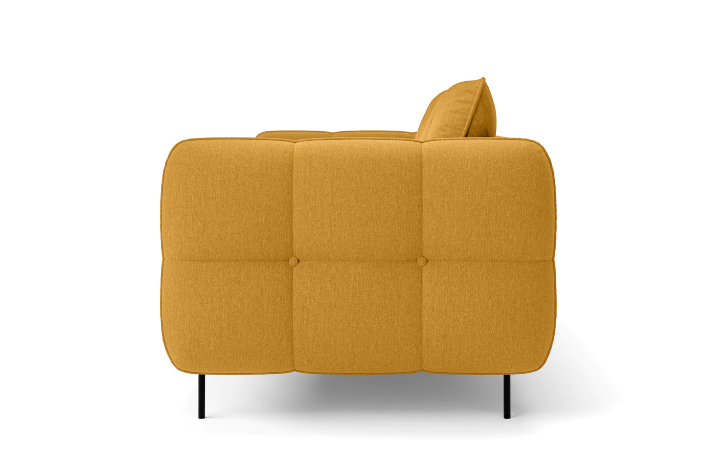 Anzio 2 Seater Sofa Yellow Linen Fabric