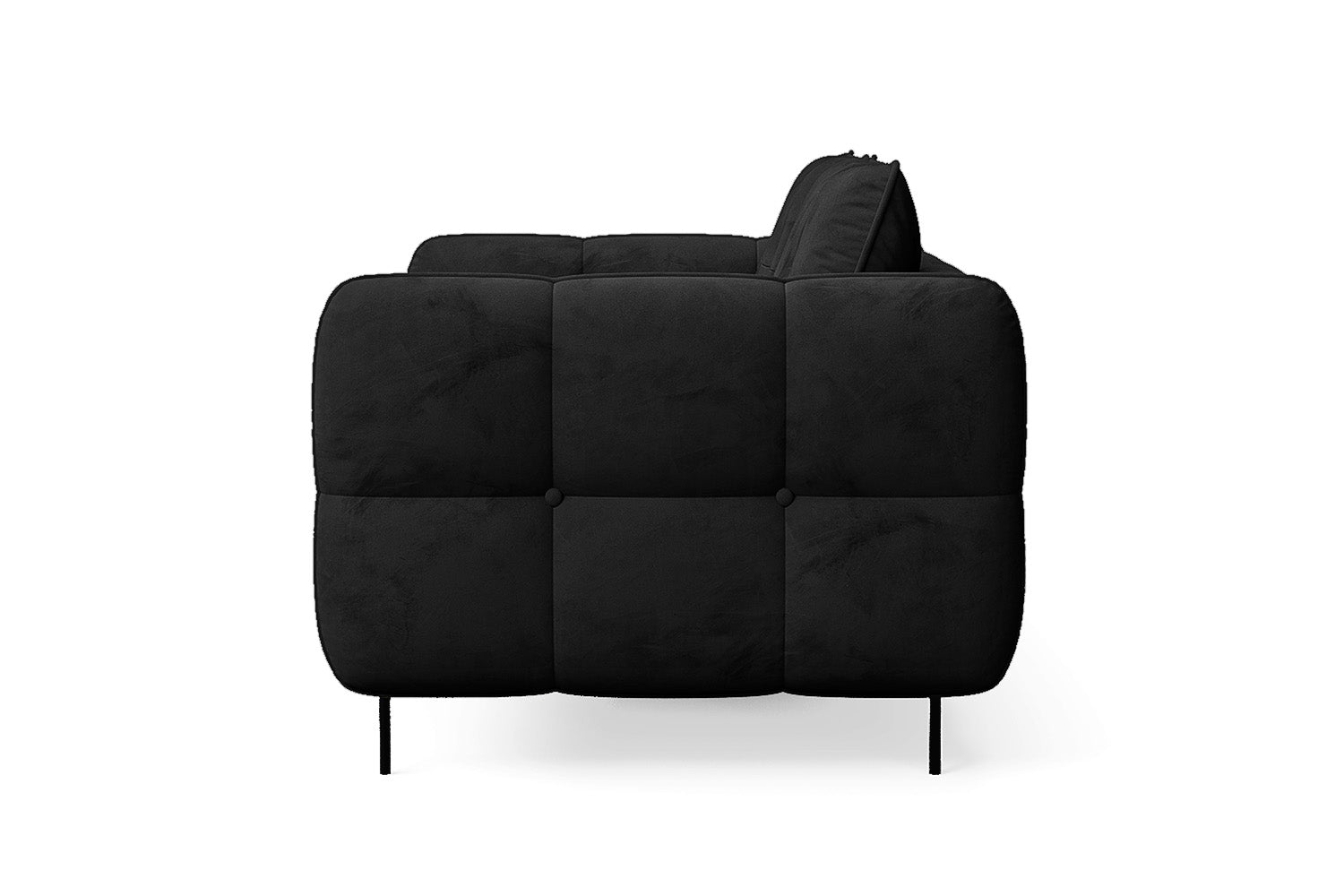 Anzio 2 Seater Sofa Black Velvet