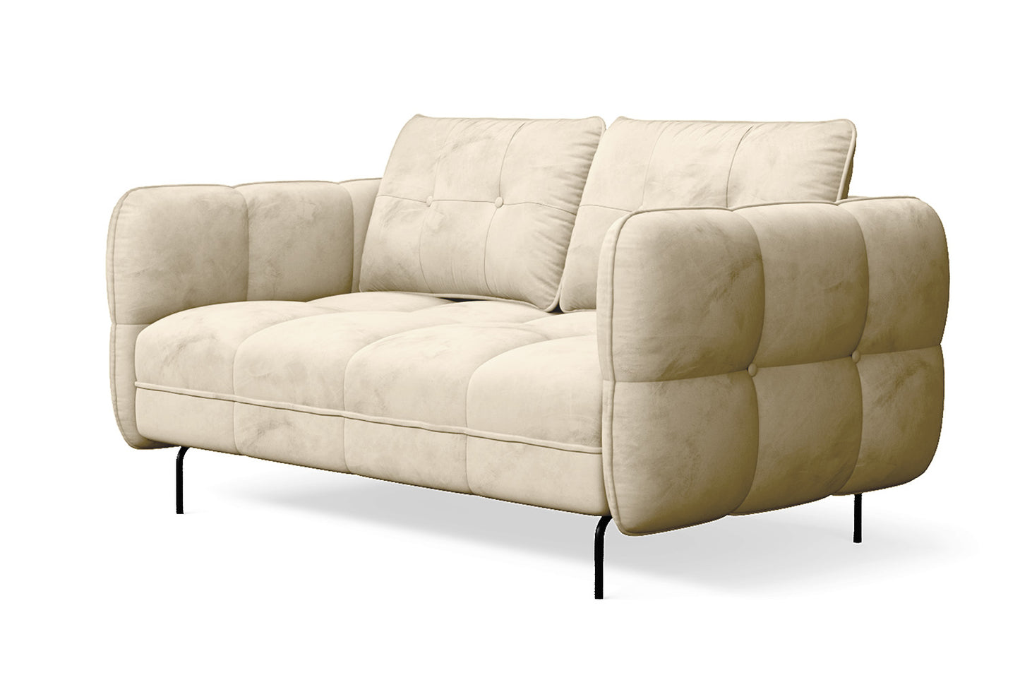 Anzio 2 Seater Sofa Cream Velvet