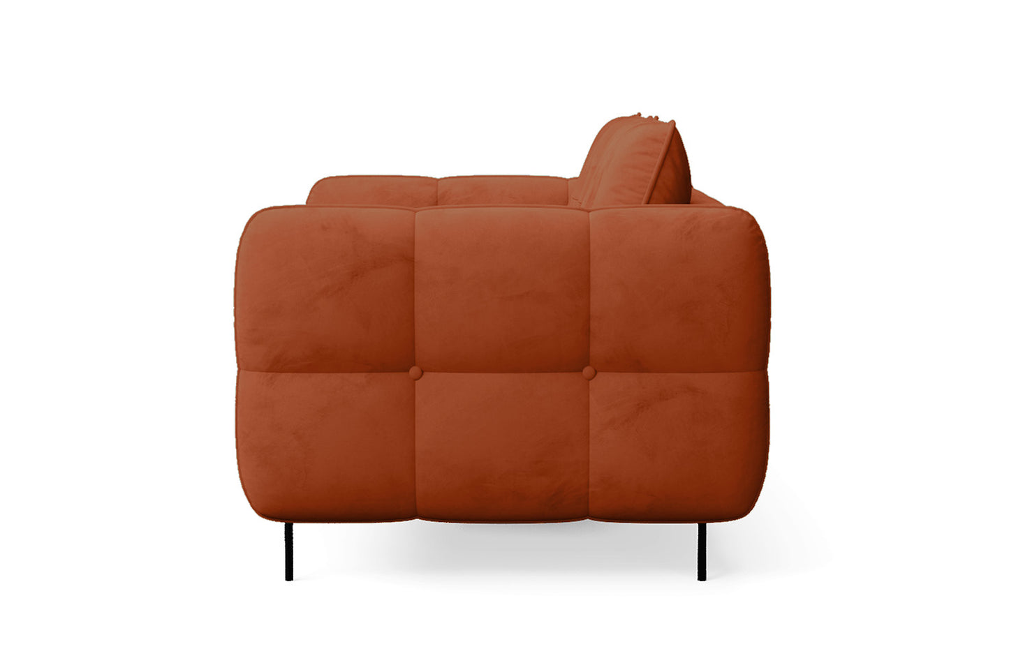 Anzio 2 Seater Sofa Orange Velvet