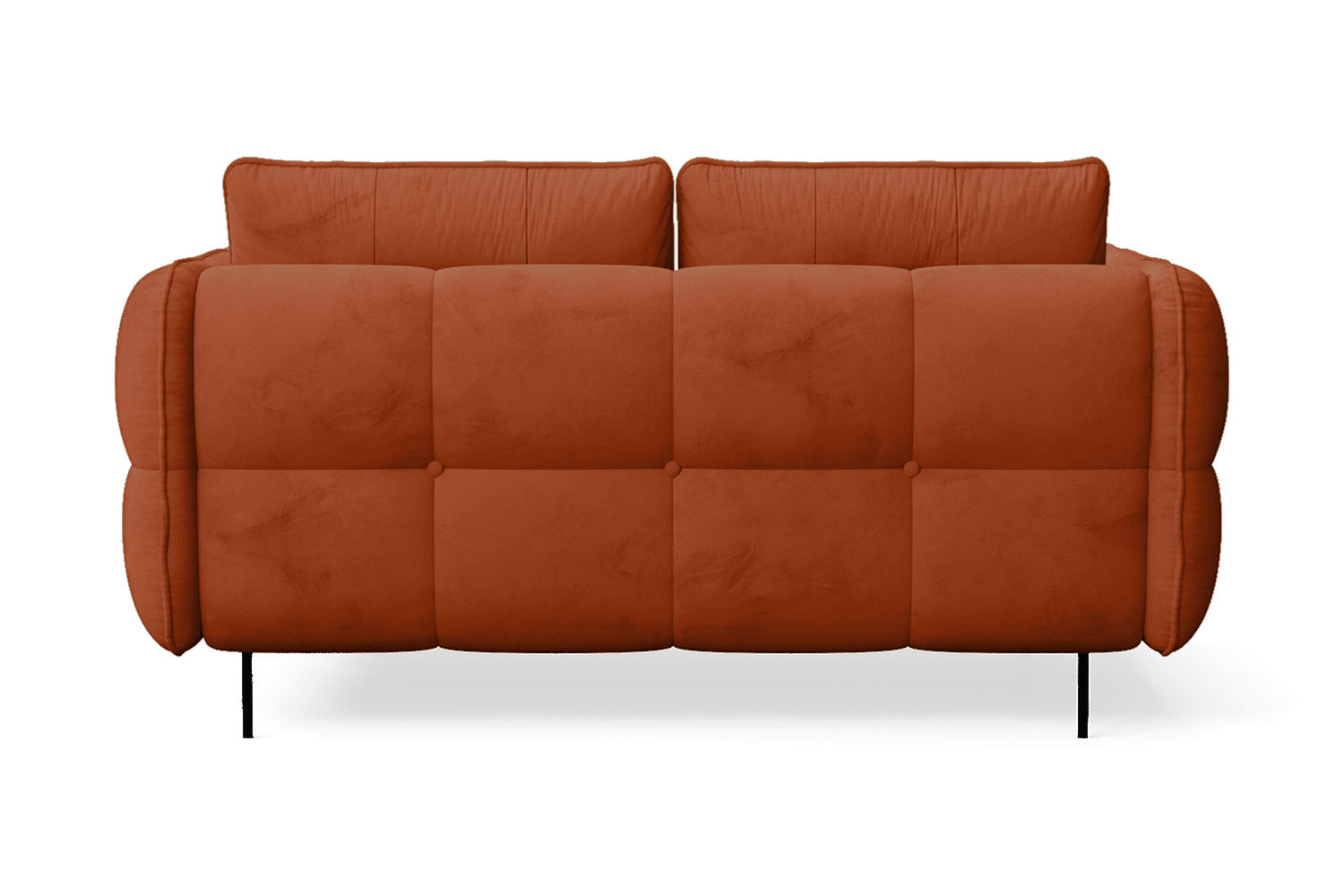 Anzio 2 Seater Sofa Orange Velvet