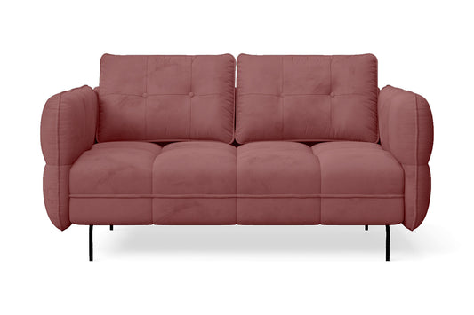 Anzio 2 Seater Sofa Pink Velvet