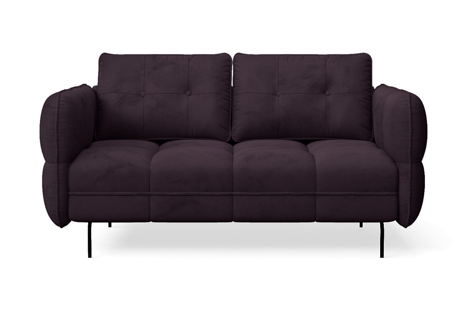 Anzio 2 Seater Sofa Purple Velvet