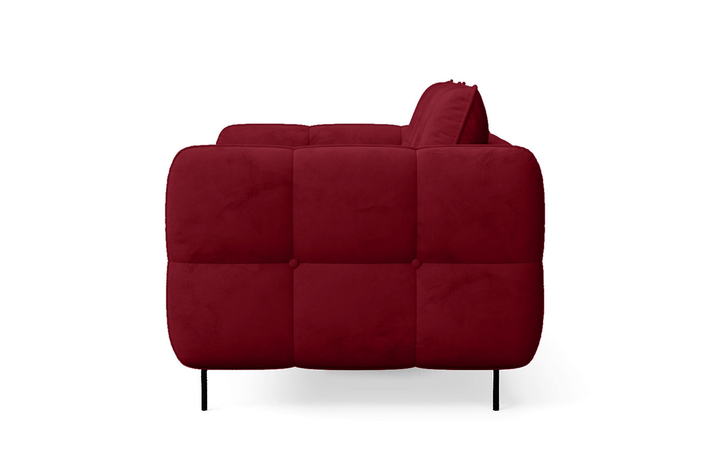 Anzio 2 Seater Sofa Red Velvet