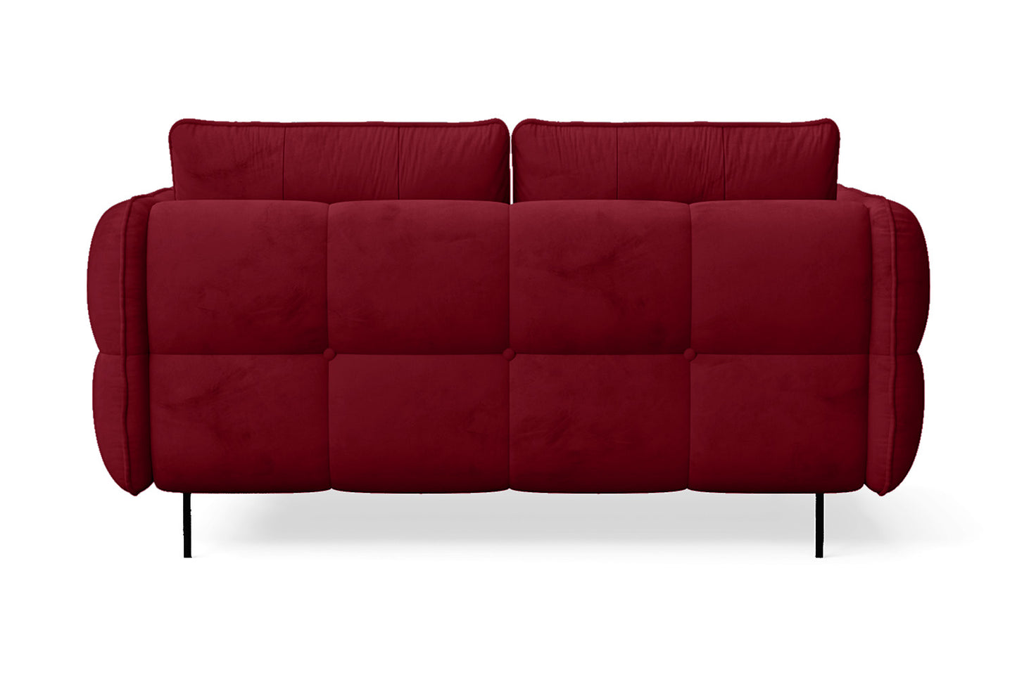 Anzio 2 Seater Sofa Red Velvet