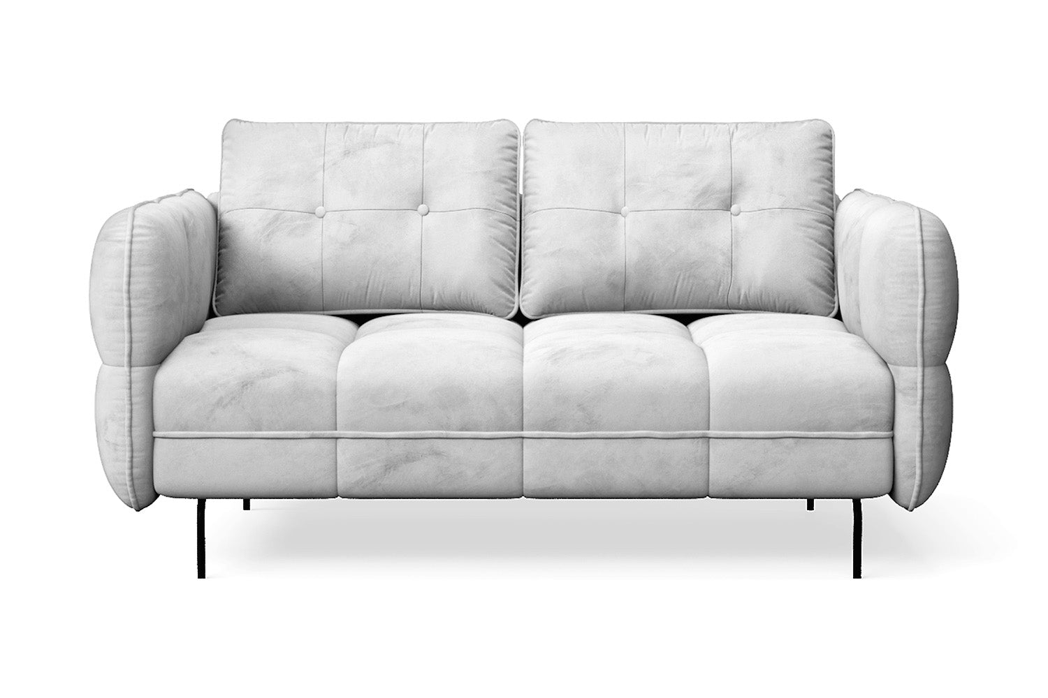 Anzio 2 Seater Sofa White Velvet