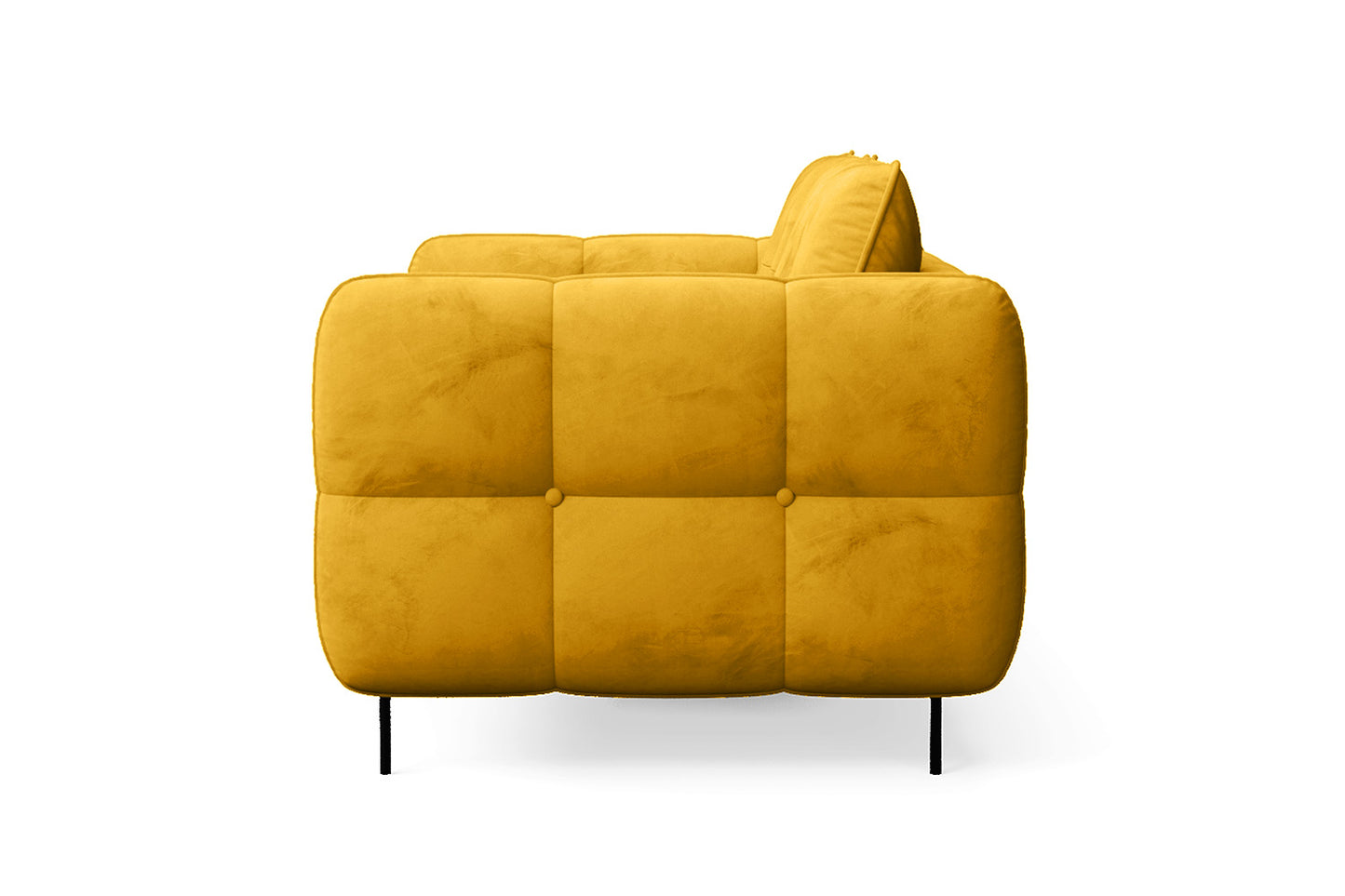 Anzio 2 Seater Sofa Yellow Velvet