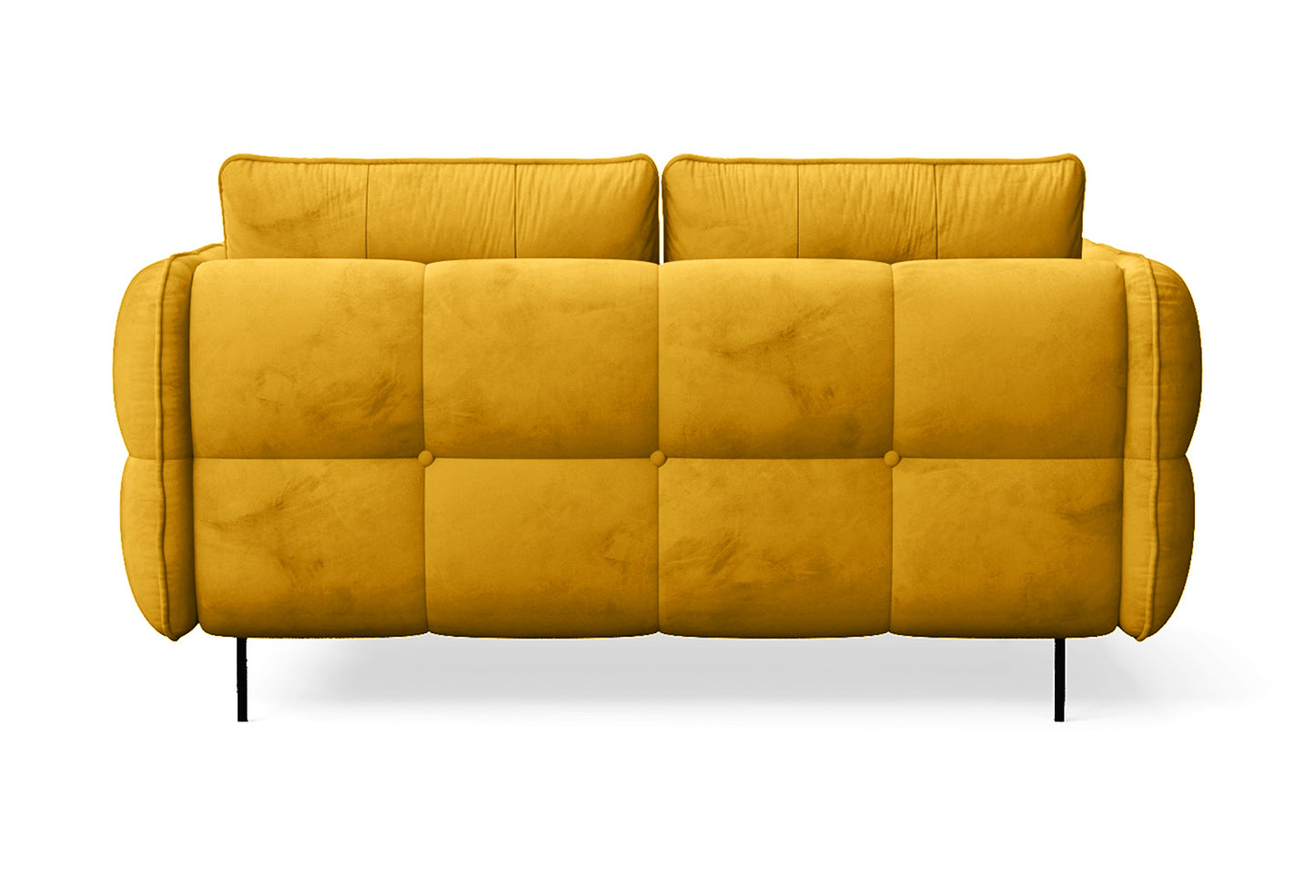 Anzio 2 Seater Sofa Yellow Velvet