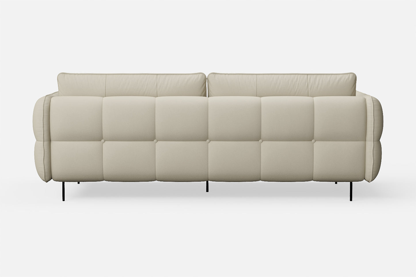 Anzio 3 Seater Sofa Cream Leather