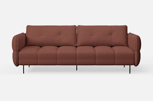 Anzio 3 Seater Sofa Mauve Leather