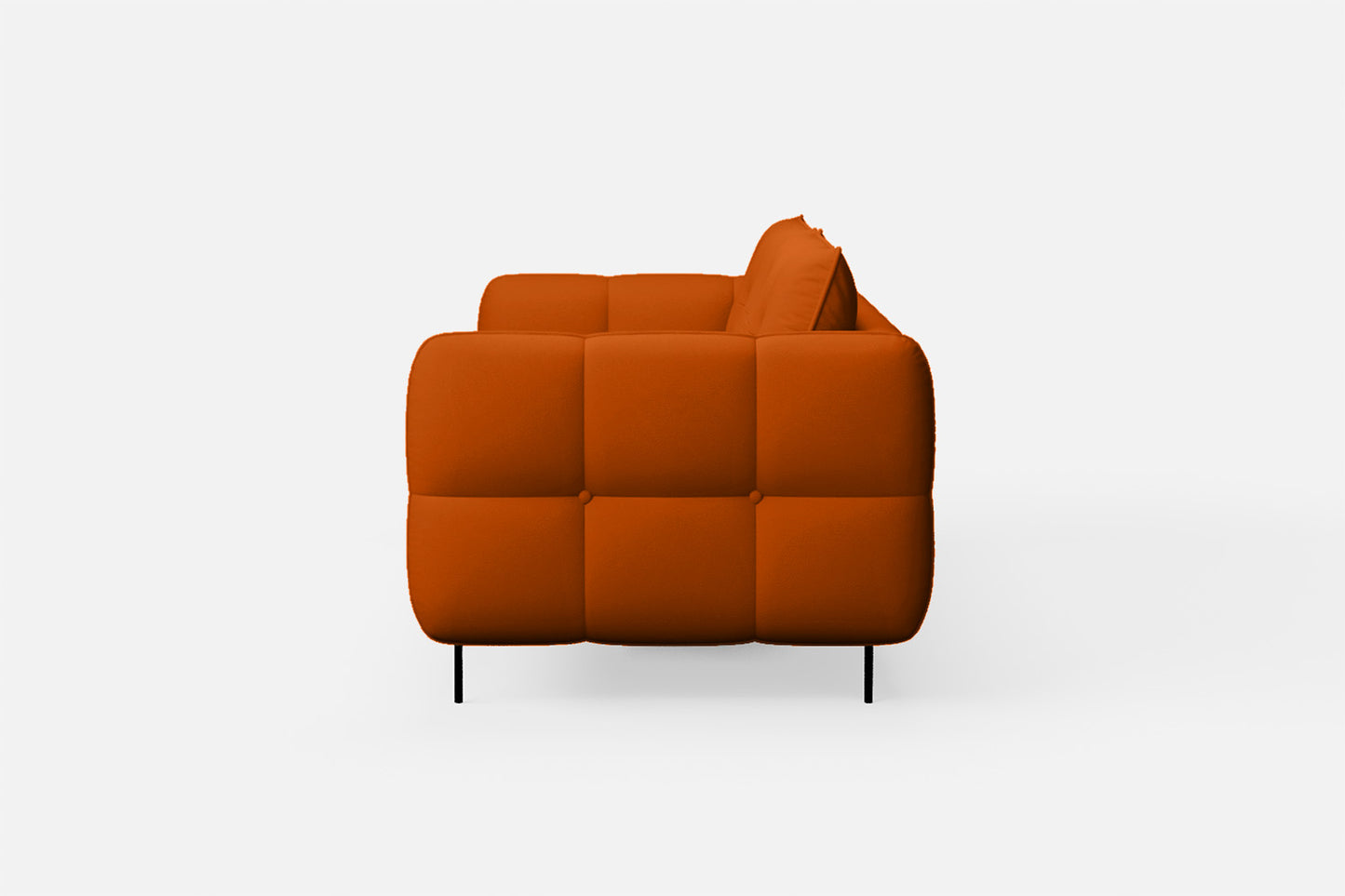 Anzio 3 Seater Sofa Orange Leather