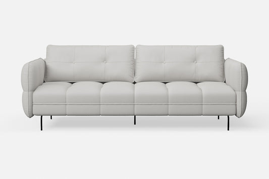 Anzio 3 Seater Sofa White Leather