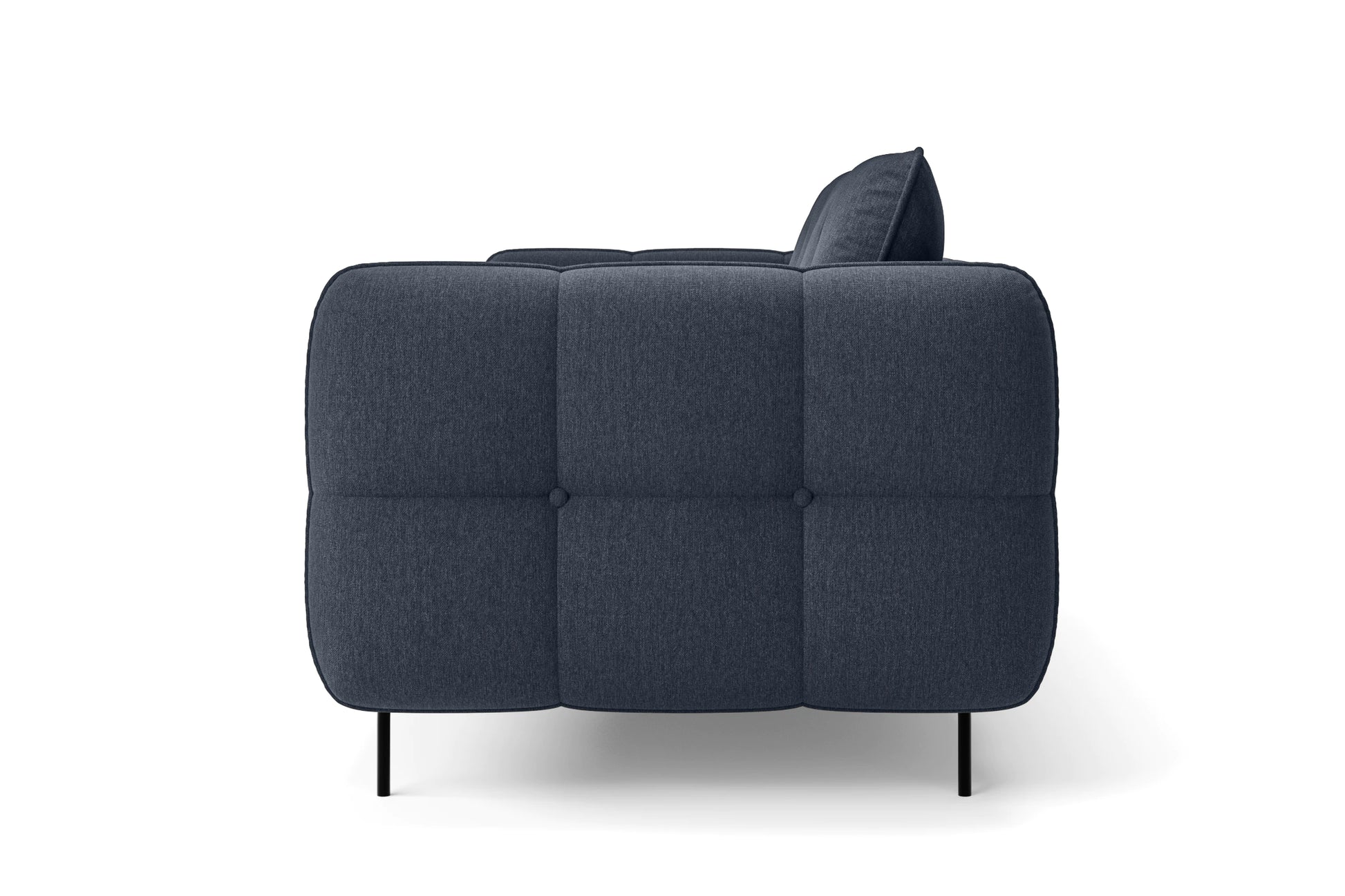 Anzio 3 Seater Sofa Dark Blue Linen Fabric