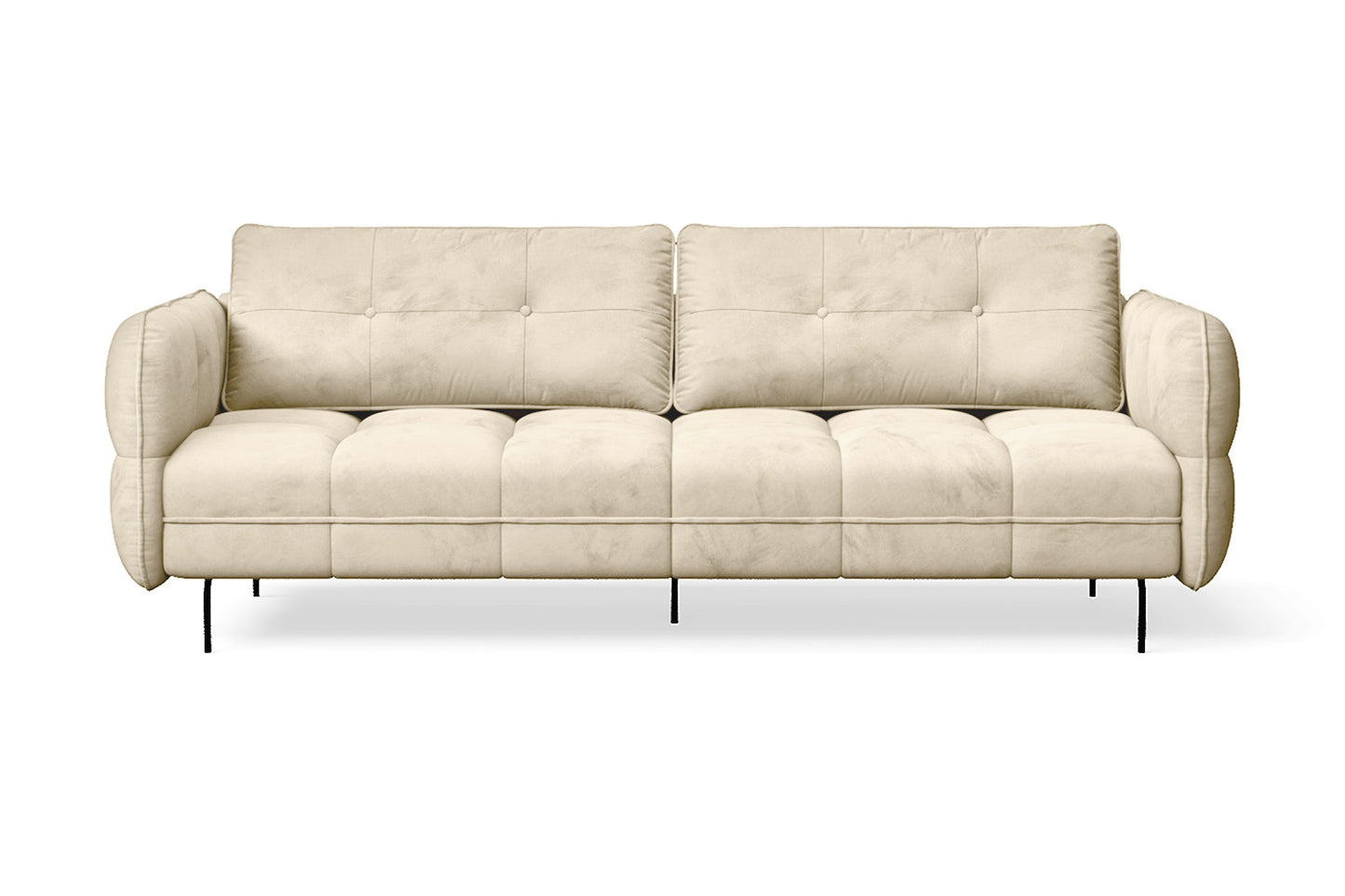 Anzio 3 Seater Sofa Cream Velvet