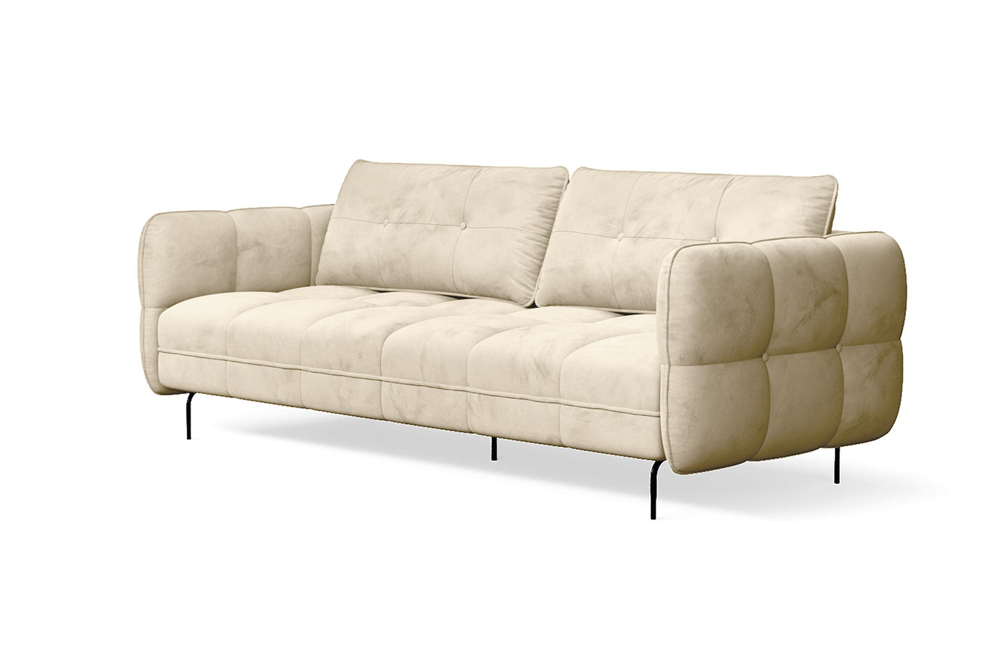 Anzio 3 Seater Sofa Cream Velvet