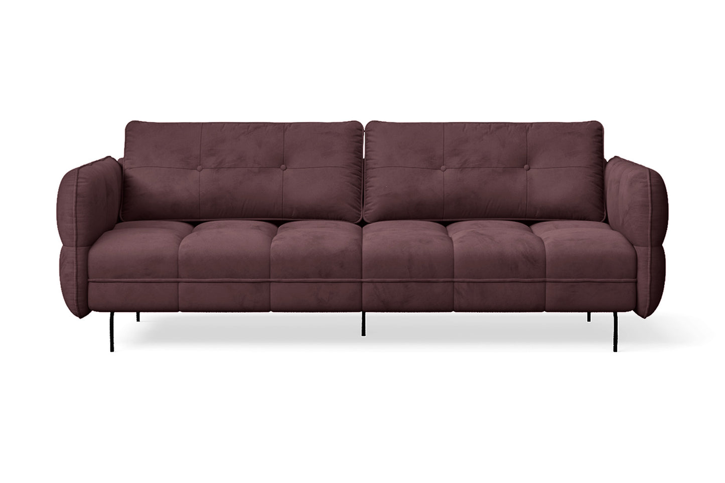 Anzio 3 Seater Sofa Grape Velvet