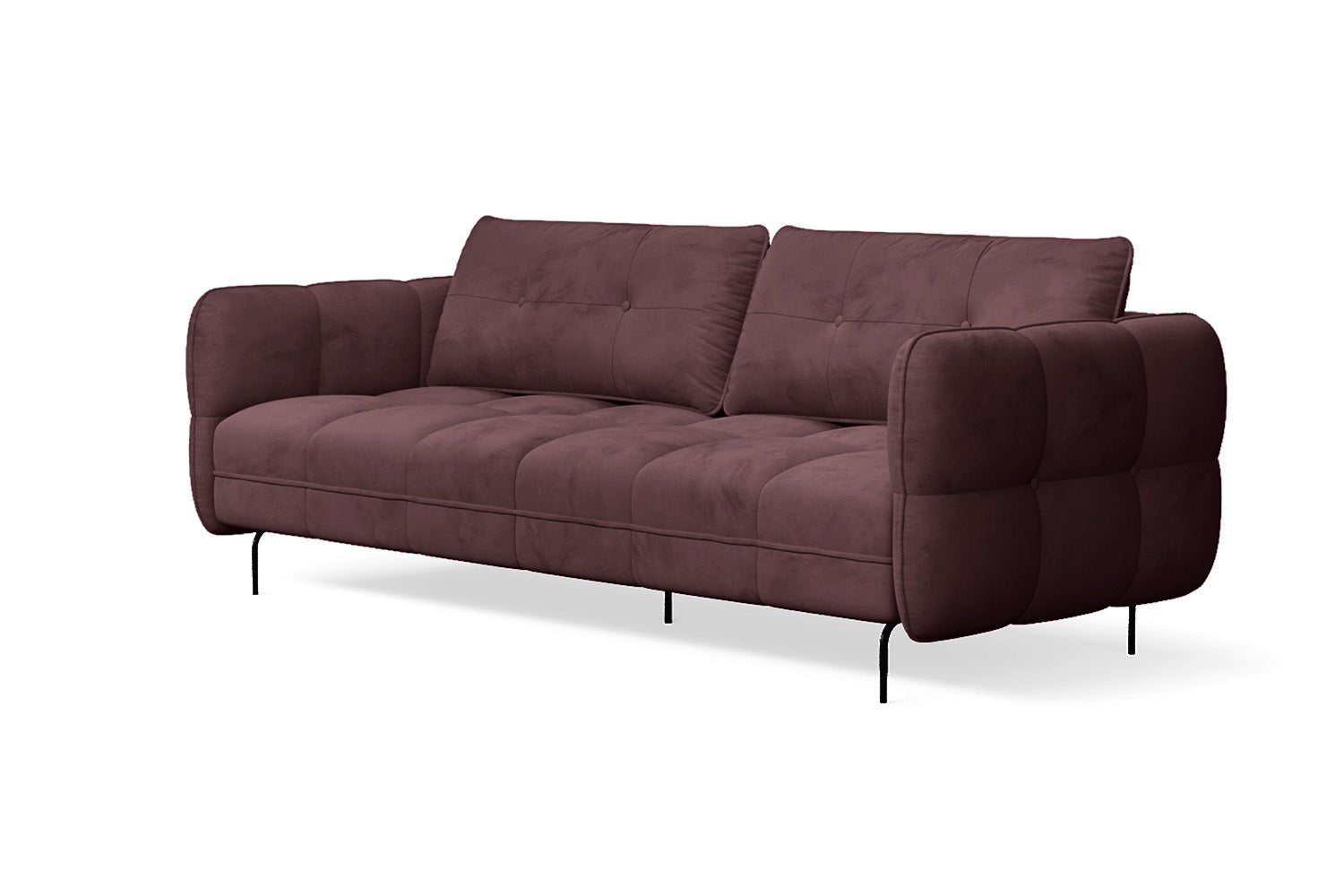 Anzio 3 Seater Sofa Grape Velvet