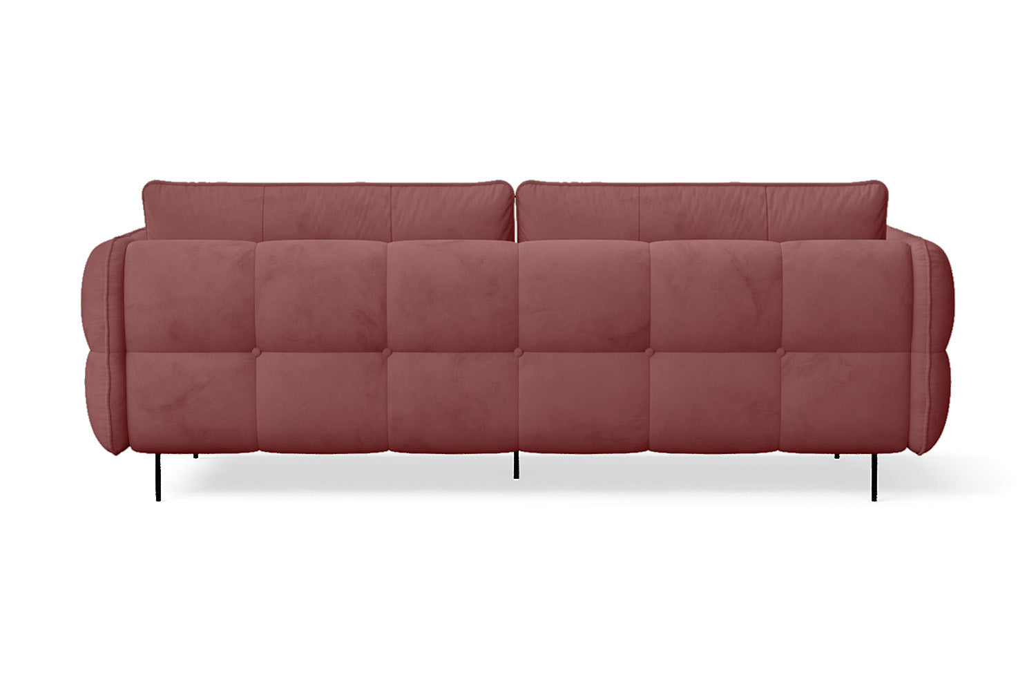 Anzio 3 Seater Sofa Pink Velvet