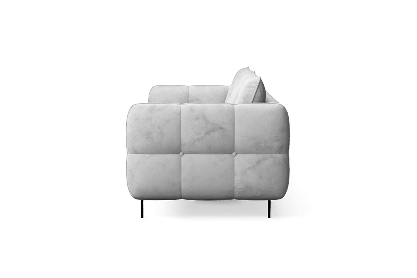 Anzio 3 Seater Sofa White Velvet