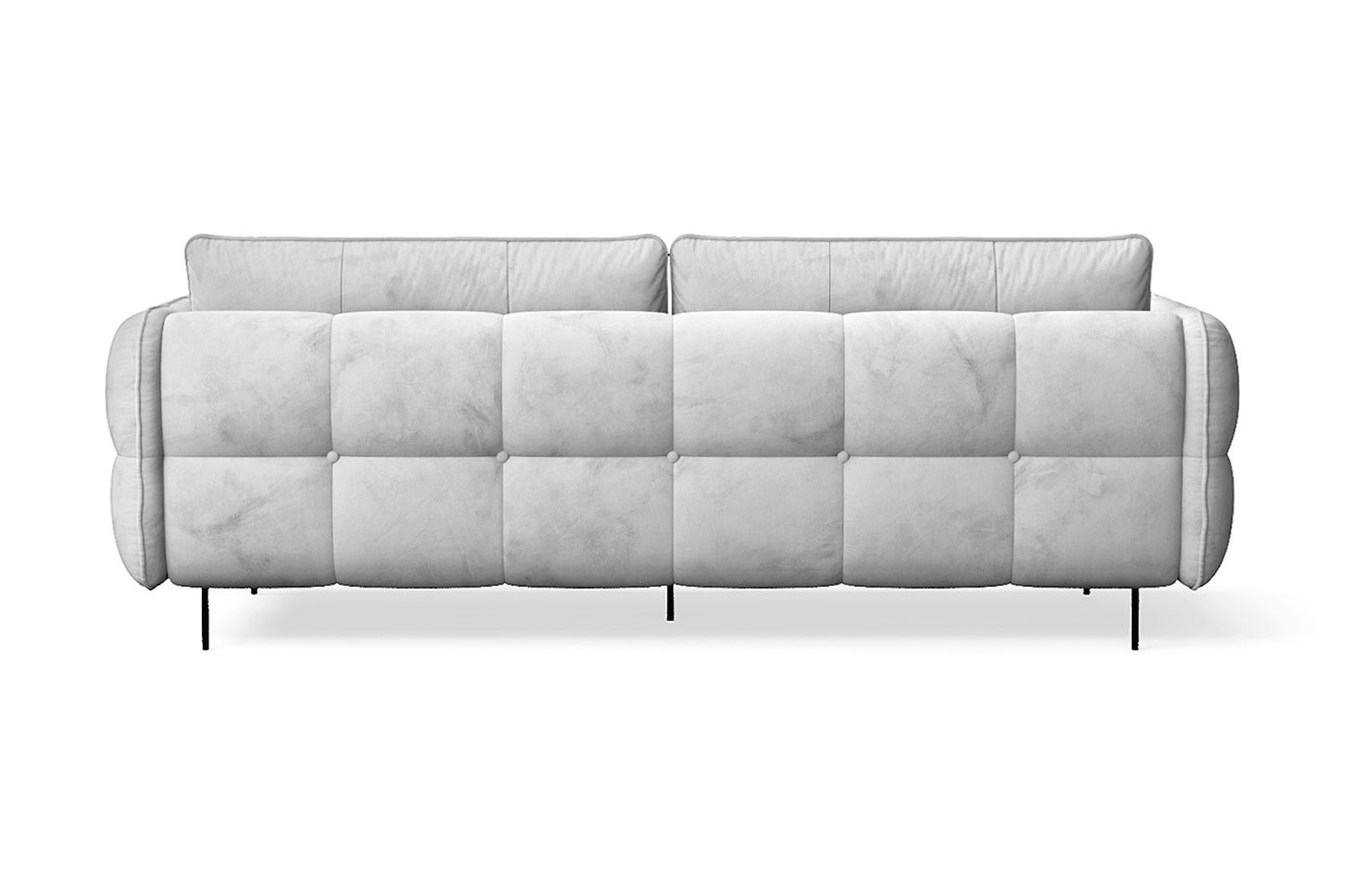 Anzio 3 Seater Sofa White Velvet