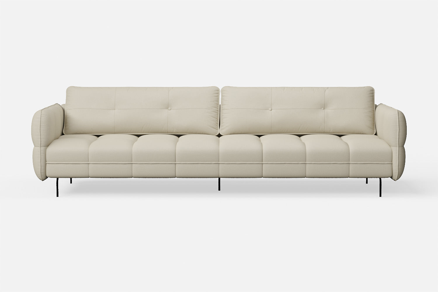 Anzio 4 Seater Sofa Cream Leather