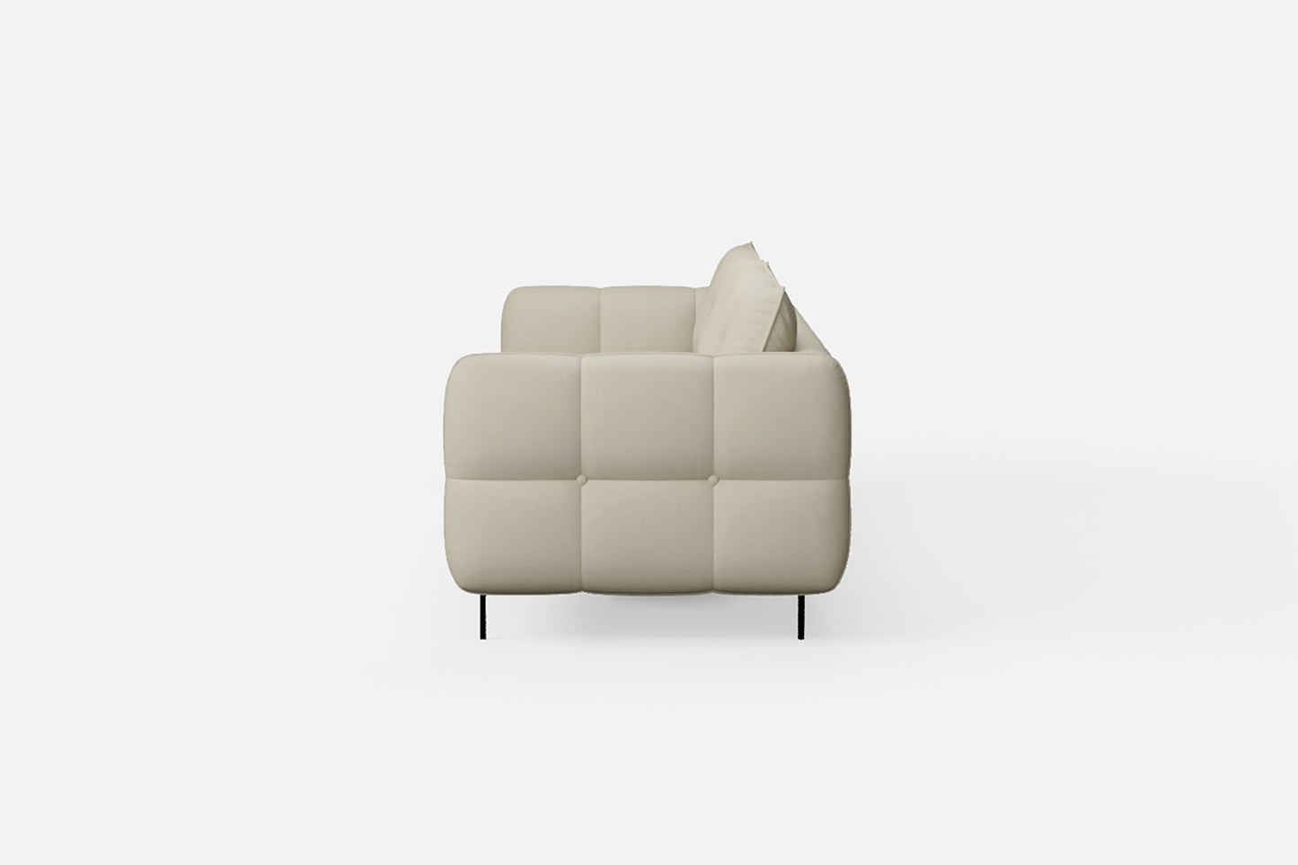 Anzio 4 Seater Sofa Cream Leather