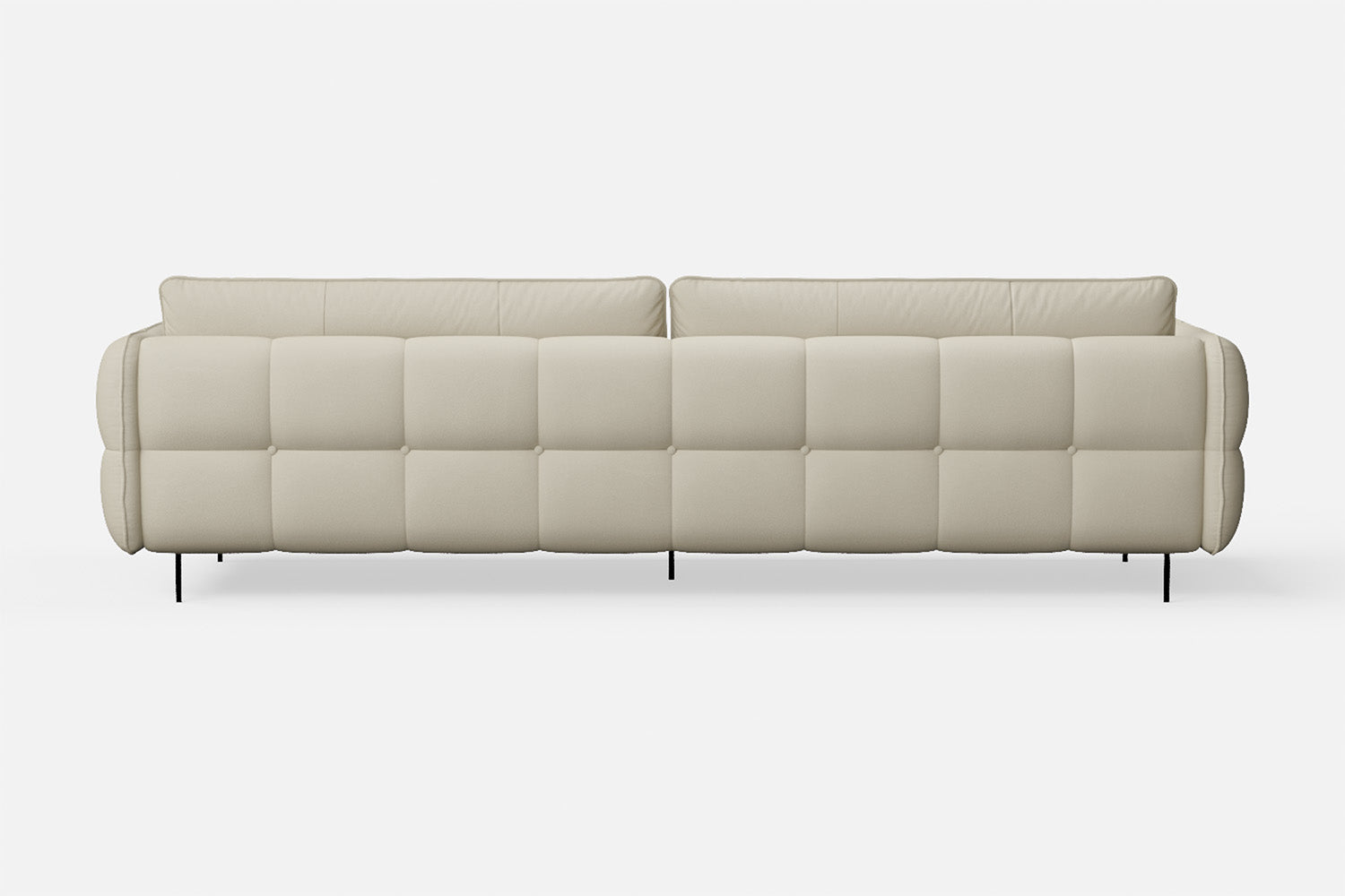 Anzio 4 Seater Sofa Cream Leather