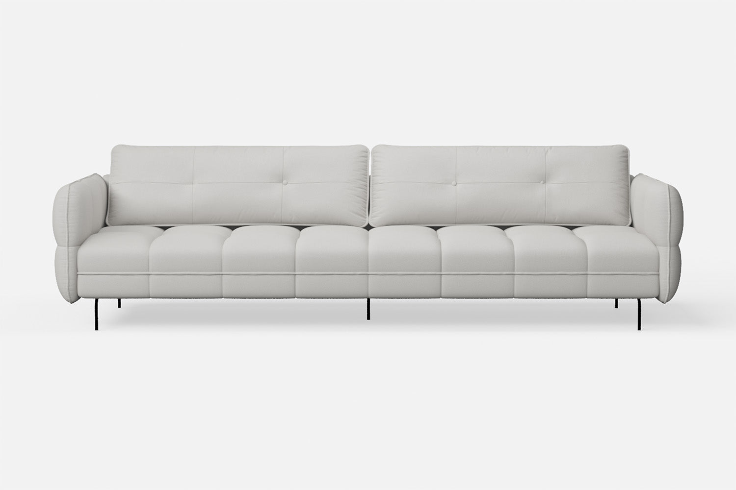 Anzio 4 Seater Sofa White Leather