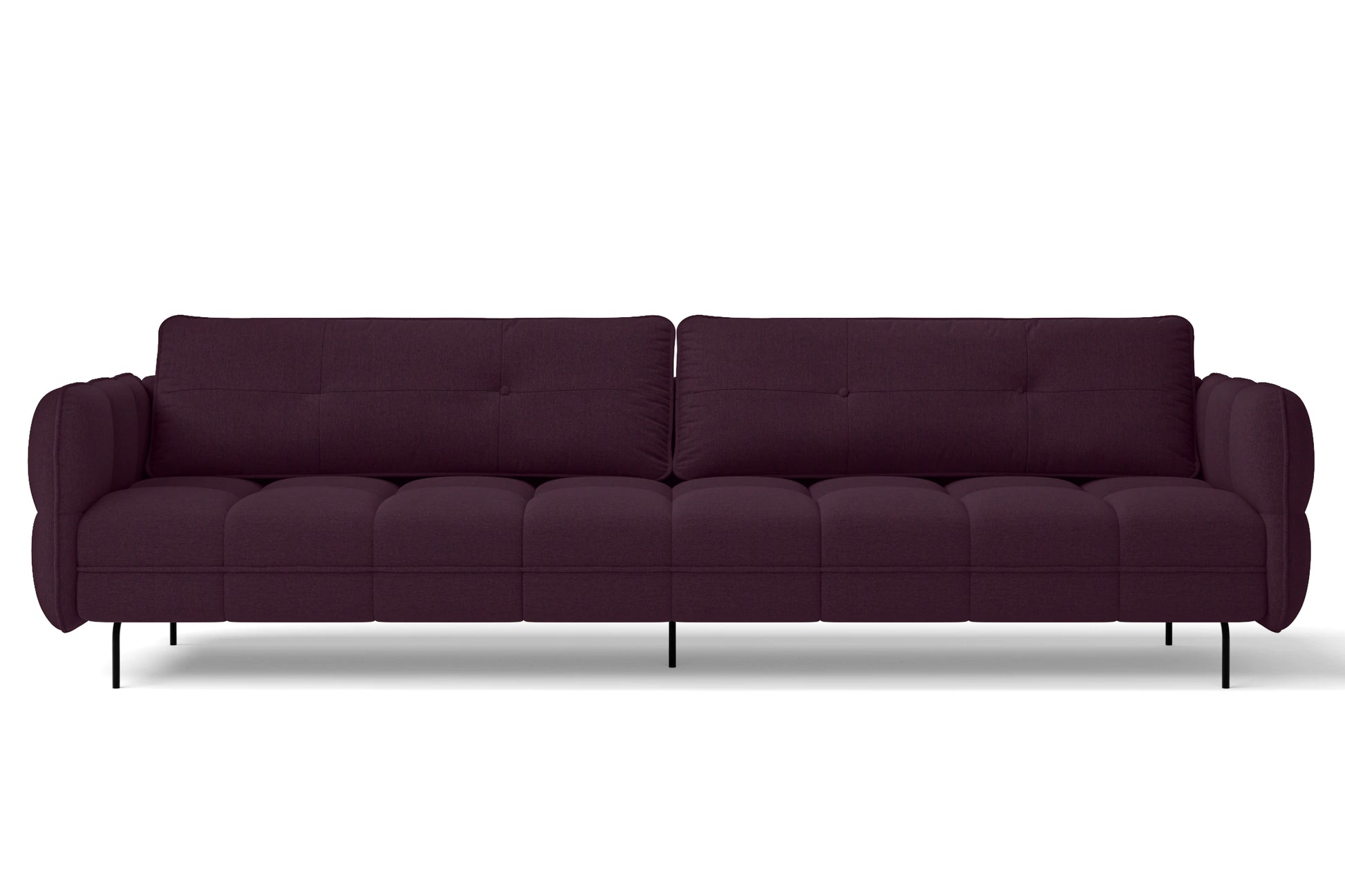 Anzio 4 Seater Sofa Purple Linen Fabric