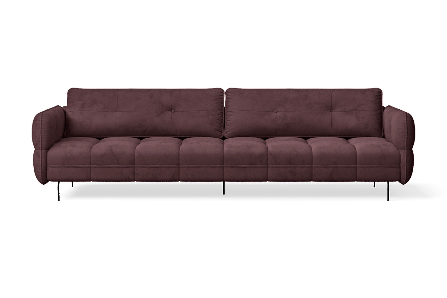 Anzio 4 Seater Sofa Grape Velvet