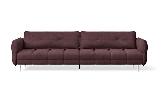 Anzio 4 Seater Sofa Grape Velvet